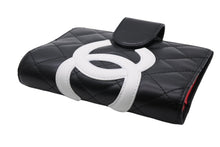 Load image into Gallery viewer, 極美品 CHANEL シャネル カンボンライン 手帳カバー 手帳ケース A26727 9番台 ココマーク カーフスキン キルティング ブラック 中古 4b009206