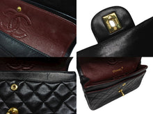 画像をギャラリービューアに読み込む, 極美品 CHANEL シャネル マトラッセ23 Wフラップ Wチェーンショルダーバッグ 1番台 ココマーク ラムスキン ブラック ゴールド金具 中古 4b009207