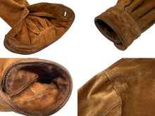 画像をギャラリービューアに読み込む, CHROME HEARTS クロムハーツ スウェード 長袖シャツ クロスボールボタン フレアニー ブラウン シルバー925 美品 中古 4b009209