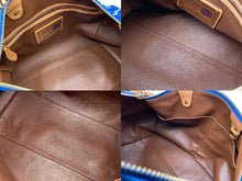 画像をギャラリービューアに読み込む, 新品同様 LOUIS VUITTON ルイヴィトン スピーディ P9 バンドリエール40 M24418 2WAY ボストンバッグ ブルー ゴールド金具 中古 4b009210