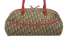 画像をギャラリービューアに読み込む, Christian Dior クリスチャンディオール ハンドバッグ ボストンバッグ 01RU 0084 トロッター ラスタカラー ブラウン シルバー金具 美品 中古 4b009211