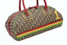 画像をギャラリービューアに読み込む, Christian Dior クリスチャンディオール ハンドバッグ ボストンバッグ 01RU 0084 トロッター ラスタカラー ブラウン シルバー金具 美品 中古 4b009211