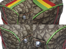 画像をギャラリービューアに読み込む, Christian Dior クリスチャンディオール ハンドバッグ ボストンバッグ 01RU 0084 トロッター ラスタカラー ブラウン シルバー金具 美品 中古 4b009211