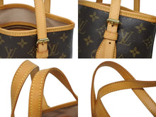画像をギャラリービューアに読み込む, LOUIS VUITTON ルイヴィトン バケットPM バケツ型 トートバッグ ショルダーバッグ モノグラム M42238 ブラウン PVC レザー 美品 中古 4b009216