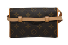 画像をギャラリービューアに読み込む, 極美品 LOUIS VUITTON ルイヴィトン ウエスト ショルダーバッグ M51855 モノグラム ポシェットフロランティーヌ ブラウン 中古 4b009217
