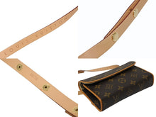 画像をギャラリービューアに読み込む, 極美品 LOUIS VUITTON ルイヴィトン ウエスト ショルダーバッグ M51855 モノグラム ポシェットフロランティーヌ ブラウン 中古 4b009217
