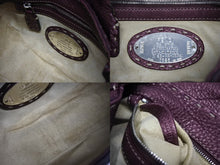 画像をギャラリービューアに読み込む, 極美品 FENDI フェンディ CELERIA セレリア ワンショルダーバッグ 8BR430 ホーボー レザー メタリックボルドー シルバー金具 中古 4b009218
