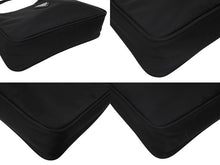 画像をギャラリービューアに読み込む, 極美品 PRADA プラダ ホーボー ハンドバッグ ワンショルダーバッグ MV515 トライアングルロゴ ナイロン ブラック 中古 4b009221