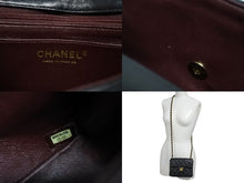 画像をギャラリービューアに読み込む, CHANEL シャネル ミニマトラッセ20 ショルダーバッグ 8番台 ブラック ラムスキン ゴールド金具 美品 中古 4b009224