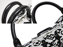 画像をギャラリービューアに読み込む, 極美品 LOUIS VUITTON ルイヴィトン スピーディー バンドリエール25 M45563 タフテッドモノグラム ブラック ホワイト シルバー金具 中古 4b009227