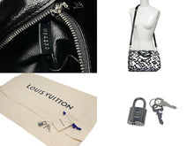 画像をギャラリービューアに読み込む, 極美品 LOUIS VUITTON ルイヴィトン スピーディー バンドリエール25 M45563 タフテッドモノグラム ブラック ホワイト シルバー金具 中古 4b009227