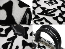 画像をギャラリービューアに読み込む, 極美品 LOUIS VUITTON ルイヴィトン スピーディー バンドリエール25 M45563 タフテッドモノグラム ブラック ホワイト シルバー金具 中古 4b009227