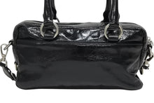 画像をギャラリービューアに読み込む, 極美品 MIUMIU ミュウミュウ 2WAY ショルダーバッグ ハンドバッグ シャインレザー ブラック シルバー金具 中古 4b009234