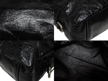 画像をギャラリービューアに読み込む, 極美品 MIUMIU ミュウミュウ 2WAY ショルダーバッグ ハンドバッグ シャインレザー ブラック シルバー金具 中古 4b009234