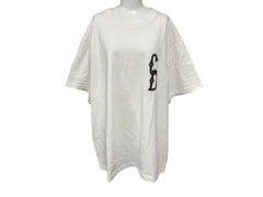 極美品 Christian Dior クリスチャンディオール 23AW 半袖Tシャツ 343J637A0554 サイズX3L アイボリー ブラウン ロゴ刺繍 中古 4b009241