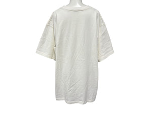 極美品 Christian Dior クリスチャンディオール 23AW 半袖Tシャツ 343J637A0554 サイズX3L アイボリー ブラウン ロゴ刺繍 中古 4b009241