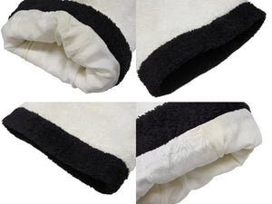 CHANEL シャネル VINTAGE ヴィンテージ テリークロス ノーカラージャケット ココマーク パイル オフホワイト ブラック 美品 中古 4b009248