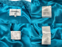 画像をギャラリービューアに読み込む, 極美品 CHANEL シャネル ダブルライダースジャケット P62365V47860 サイズ36 ココマーク ウール ブルー 千鳥格子 中古 4b009249