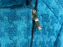 画像をギャラリービューアに読み込む, 極美品 CHANEL シャネル ダブルライダースジャケット P62365V47860 サイズ36 ココマーク ウール ブルー 千鳥格子 中古 4b009249