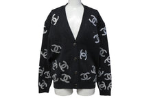 画像をギャラリービューアに読み込む, 極美品 CHANEL シャネル アンサンブル カーディガン ココマーク 22A P72997K10494 カシミア グレー シルバー サイズ34 中古 4b009250