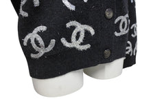 画像をギャラリービューアに読み込む, 極美品 CHANEL シャネル アンサンブル カーディガン ココマーク 22A P72997K10494 カシミア グレー シルバー サイズ34 中古 4b009250
