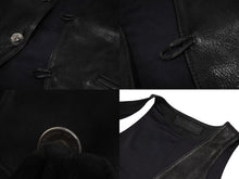 画像をギャラリービューアに読み込む, CHROME HEARTS クロムハーツ CLASSIC 2B DSTRY クラシック 2B デストロイレザー ベスト サイズM ゴートレザー 美品 中古 4b009252