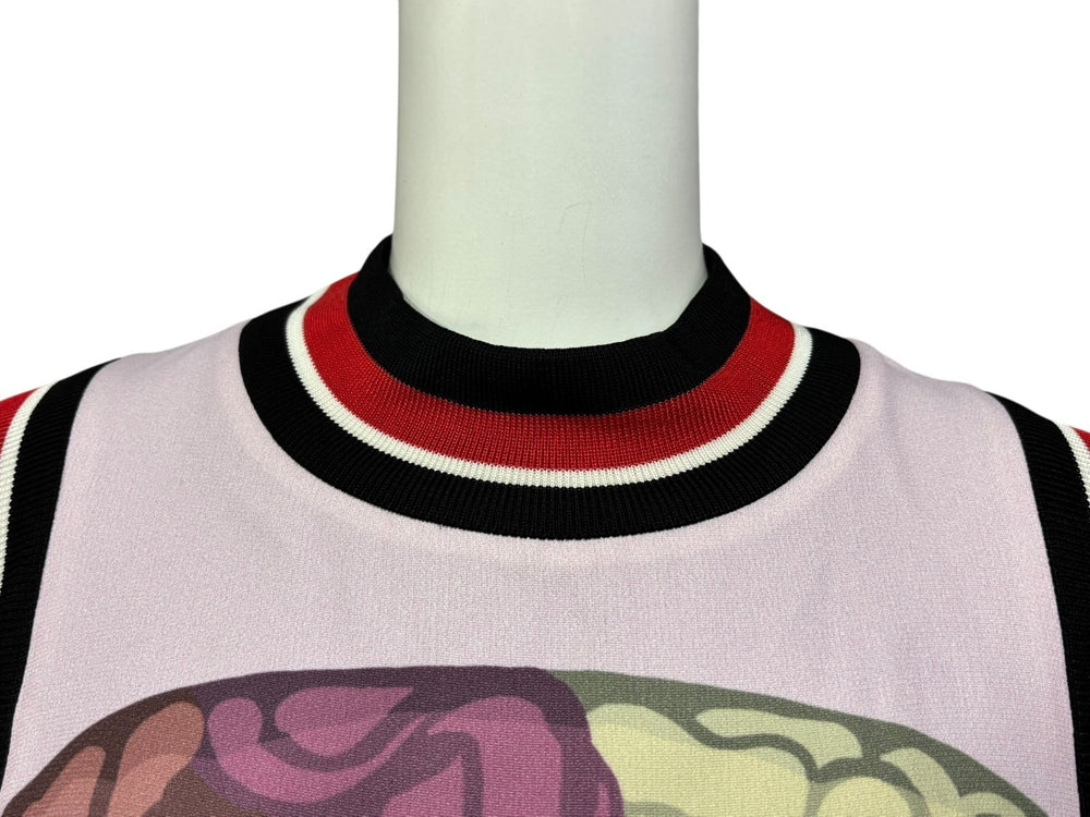 PRADA プラダ 14SS Beauty Mask Dress レーヨン ノースリーブ ワンピース P357Z S141 1HFE マルチカラー サイズ38 美品 中古 4b009254