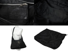 画像をギャラリービューアに読み込む, CHROME HEARTS クロムハーツ ショルダーバッグ ヌバック フィリグリークロス クロスボール CHクロスパッチ ブラック 美品 中古 4b009255