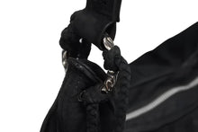 画像をギャラリービューアに読み込む, CHROME HEARTS クロムハーツ ショルダーバッグ ヌバック フィリグリークロス クロスボール CHクロスパッチ ブラック 美品 中古 4b009255