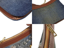 画像をギャラリービューアに読み込む, 極美品 Dolce&amp;Gabbana ドルチェ&amp;ガッバーナ ワンショルダーバッグ デニム スパンコール ショルダーバッグ ブルー ブラウン 中古 4b009257