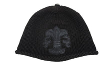 画像をギャラリービューアに読み込む, CHROME HEARTS クロムハーツ BEANIE CASH BS FLARE BSフレアパッチ ビーニー ニットキャップ コットン ブラック 美品 中古 4b009258