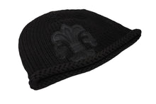 画像をギャラリービューアに読み込む, CHROME HEARTS クロムハーツ BEANIE CASH BS FLARE BSフレアパッチ ビーニー ニットキャップ コットン ブラック 美品 中古 4b009258
