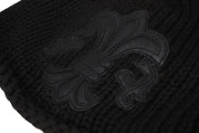 画像をギャラリービューアに読み込む, CHROME HEARTS クロムハーツ BEANIE CASH BS FLARE BSフレアパッチ ビーニー ニットキャップ コットン ブラック 美品 中古 4b009258