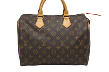 画像をギャラリービューアに読み込む, LOUIS VUITTON ルイヴィトン スピーディ30 ハンドバック M41526 モノグラム PVC レザー ブラウン ゴールド金具 美品 中古 4b009260