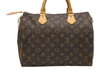 画像をギャラリービューアに読み込む, LOUIS VUITTON ルイヴィトン スピーディ30 ハンドバック M41526 モノグラム PVC レザー ブラウン ゴールド金具 美品 中古 4b009260