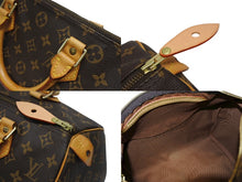 画像をギャラリービューアに読み込む, LOUIS VUITTON ルイヴィトン スピーディ30 ハンドバック M41526 モノグラム PVC レザー ブラウン ゴールド金具 美品 中古 4b009260
