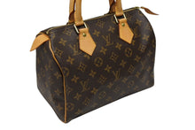 画像をギャラリービューアに読み込む, 極美品 LOUIS VUITTON ルイヴィトン スピーディ25 ハンドバック M41528 モノグラム PVC レザー ブラウン ゴールド金具 中古 4b009261