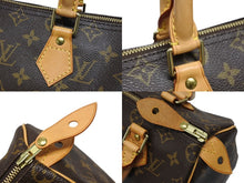 画像をギャラリービューアに読み込む, 極美品 LOUIS VUITTON ルイヴィトン スピーディ25 ハンドバック M41528 モノグラム PVC レザー ブラウン ゴールド金具 中古 4b009261