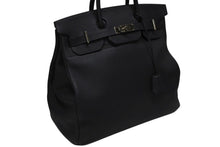 画像をギャラリービューアに読み込む, 新品同様 HERMES エルメス ハンドバッグ オータクロア40 ネイビー B刻印 トゴ パラジウム金具 中古 4b009262