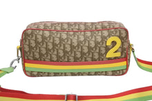 画像をギャラリービューアに読み込む, Christian Dior クリスチャンディオール ガリアーノ期 ショルダーバッグ トロッター ラスタ キャンバス レザー シルバー金具 良品 中古 4b009265