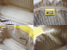 Load image into Gallery viewer, CHRISTIAN DIOR クリスチャンディオール トートバッグ ハンドバッグ フラワー 07-BO-1005 ラフィア レザー 美品 中古 4b009267