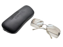 画像をギャラリービューアに読み込む, CHANEL シャネル リムレス サングラス 4017-D c.159/6I サイズ62□14 120 ココマーク ラインストーン メタル シルバー 美品 中古 4b009271