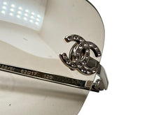 画像をギャラリービューアに読み込む, CHANEL シャネル リムレス サングラス 4017-D c.159/6I サイズ62□14 120 ココマーク ラインストーン メタル シルバー 美品 中古 4b009271