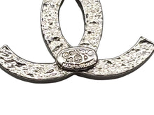 画像をギャラリービューアに読み込む, CHANEL シャネル ココマーク ピアス 重量約4g 02P刻印 ラインストーン メタル シルバー クリア 両耳用 美品 中古 4b009274