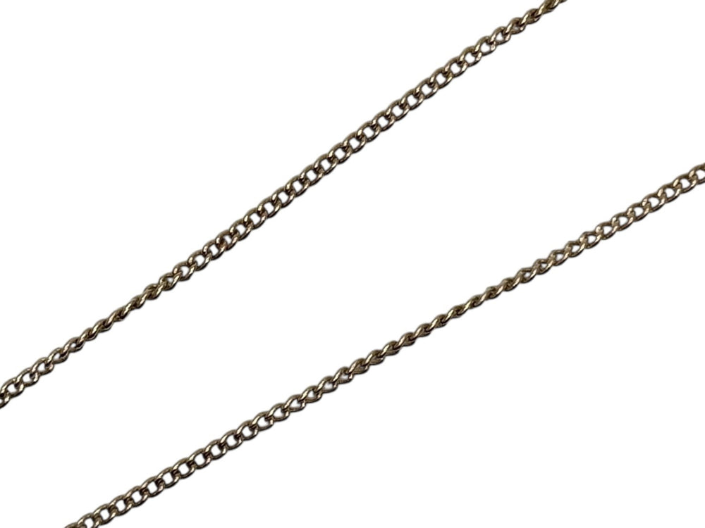 Very good condition CHANEL Coco mark necklace Weight approx. 5g 04A stamp Total length approx. 46cm GP Metal Rhinestone Clear Gold Used 4b009280