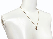 Load image into Gallery viewer, 極美品 CHANEL シャネル ココマーク ネックレス 重量約5g 04A刻印 全長約46cm GP メタル ラインストーン クリア ゴールド 中古 4b009280