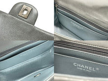 画像をギャラリービューアに読み込む, CHANEL シャネル ミニマトラッセ19 Sフラップ Sチェーンショルダーバッグ 16番台 ココマーク ラムスキン シルバー シルバー金具 美品 中古 4b009282