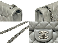 画像をギャラリービューアに読み込む, CHANEL シャネル ミニマトラッセ19 Sフラップ Sチェーンショルダーバッグ 16番台 ココマーク ラムスキン シルバー シルバー金具 美品 中古 4b009282