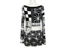 画像をギャラリービューアに読み込む, Jean Paul Gaultier ジャンポール・ゴルチェ 長袖Ｔシャツ 10552_1781 ブラック ホワイト ナイロン 美品 中古 4b009285