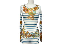 画像をギャラリービューアに読み込む, 新品同様 JEAN PAUL GAULTIER SOLEIL ジャンポールゴルチエ パワーネット シアートップス ロングカットソー ホワイト マルチカラー 中古 4b009286